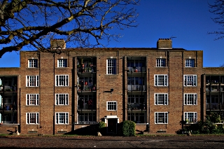 Housing Estate, Parkhill Road, Hampstead (McMorran &amp Whitby, 1946-9) (photograph copyright Edward Denison 2009)